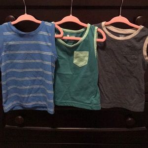 3 shirt bundle-little man tanks